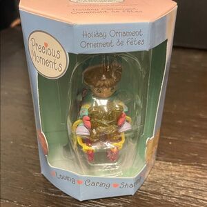 Precious Moments (2002) Ornament with Gold and Red Accents